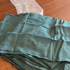 NEW Linen King Duvet Set in Peacock Blue